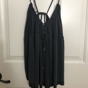 Free People Dark Grey Tank Top